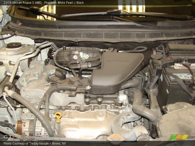 Phantom White Pearl / Black 2008 Nissan Rogue S AWD