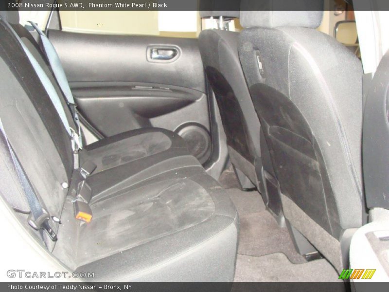 Phantom White Pearl / Black 2008 Nissan Rogue S AWD