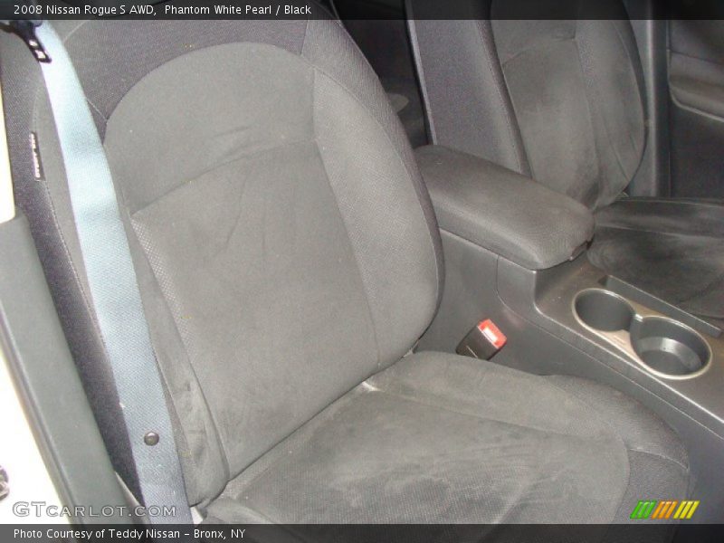Phantom White Pearl / Black 2008 Nissan Rogue S AWD