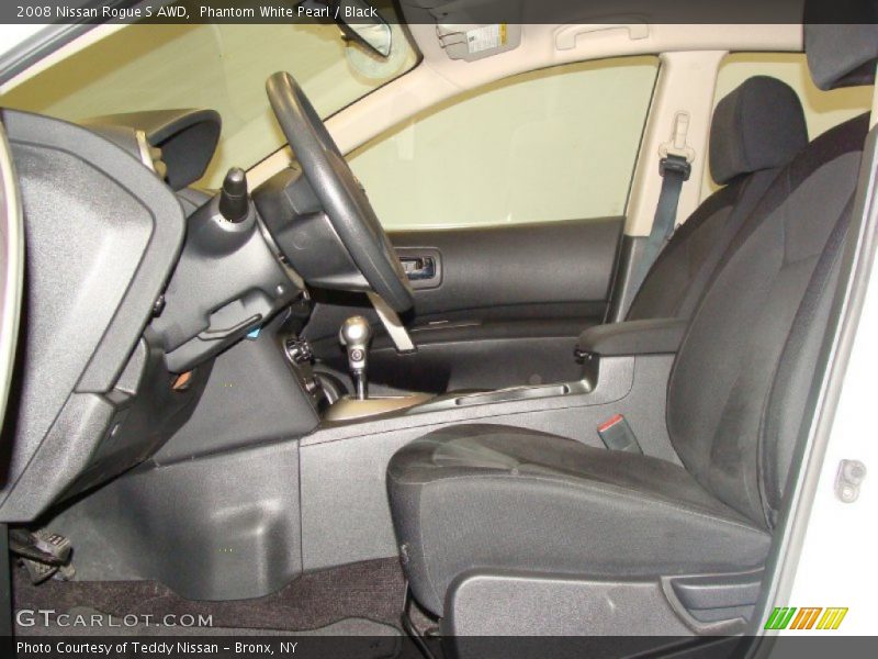 Phantom White Pearl / Black 2008 Nissan Rogue S AWD