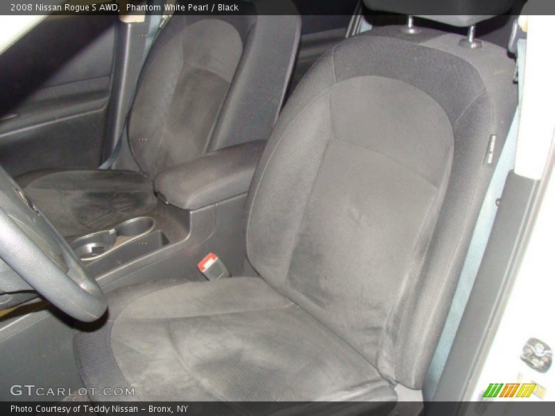 Phantom White Pearl / Black 2008 Nissan Rogue S AWD