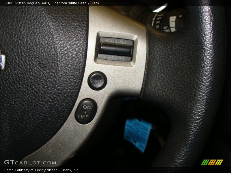 Phantom White Pearl / Black 2008 Nissan Rogue S AWD