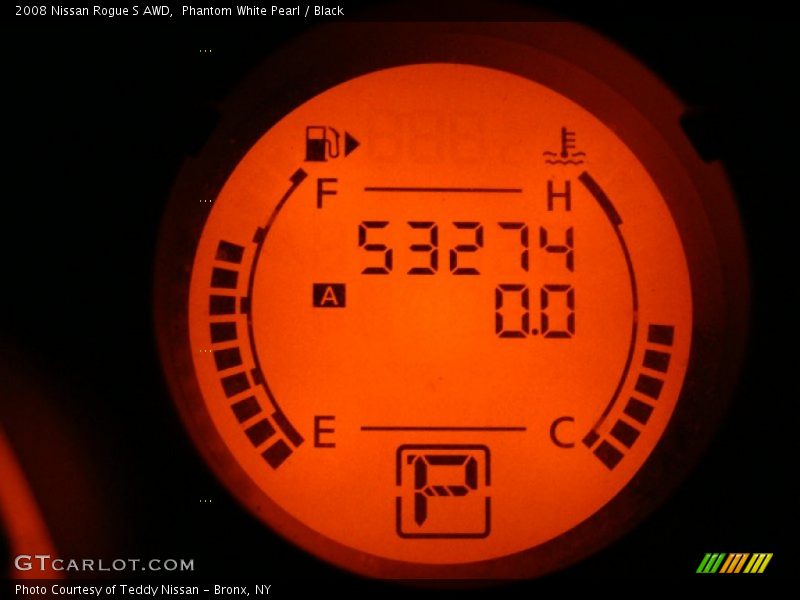 Phantom White Pearl / Black 2008 Nissan Rogue S AWD