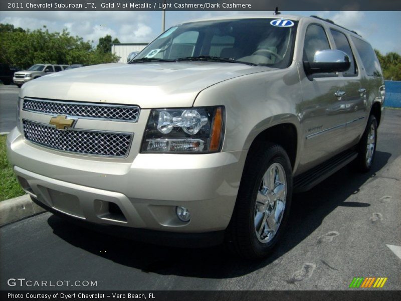 Gold Mist Metallic / Light Cashmere/Dark Cashmere 2011 Chevrolet Suburban LTZ