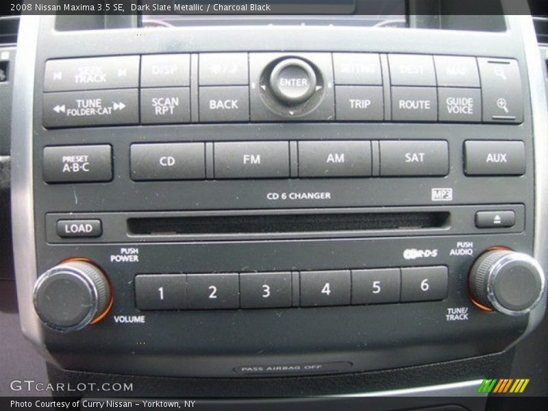 Dark Slate Metallic / Charcoal Black 2008 Nissan Maxima 3.5 SE