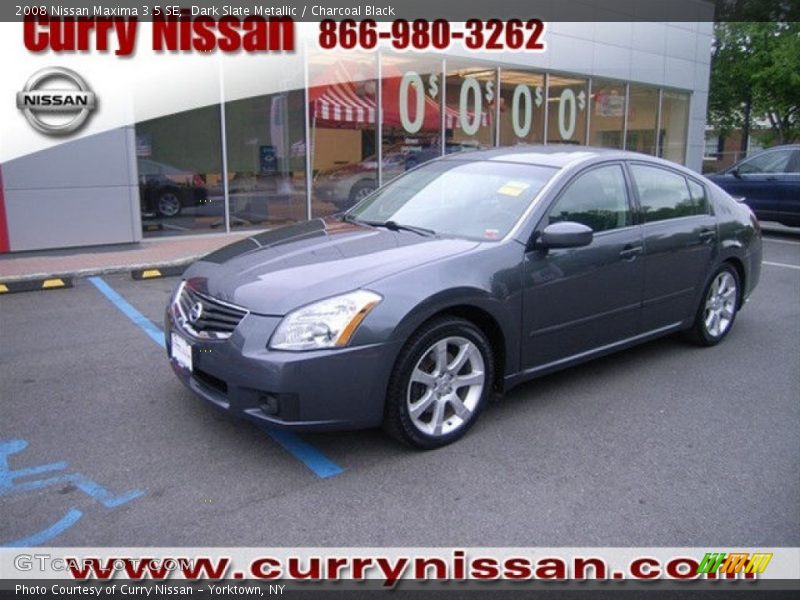 Dark Slate Metallic / Charcoal Black 2008 Nissan Maxima 3.5 SE