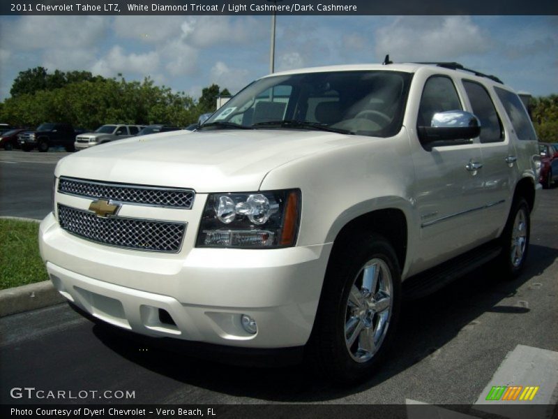 White Diamond Tricoat / Light Cashmere/Dark Cashmere 2011 Chevrolet Tahoe LTZ
