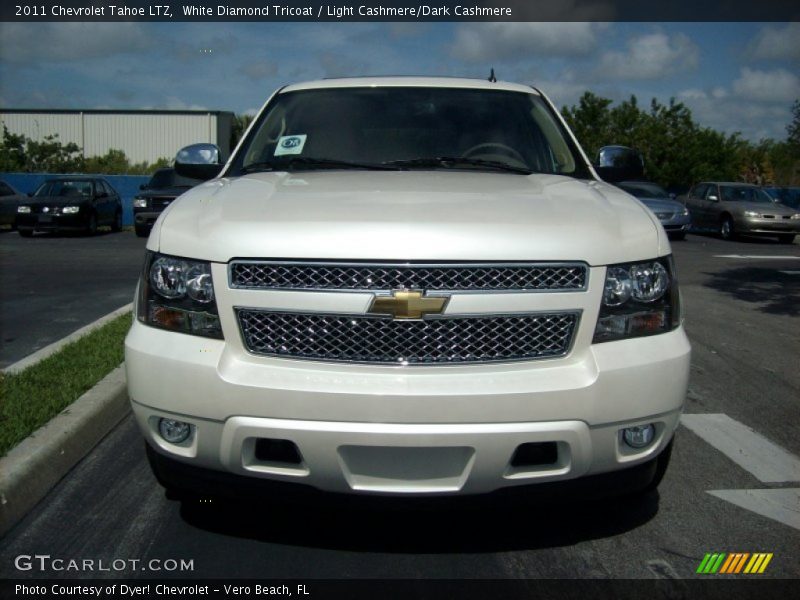 White Diamond Tricoat / Light Cashmere/Dark Cashmere 2011 Chevrolet Tahoe LTZ