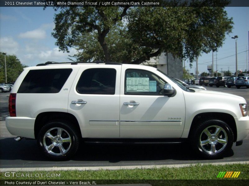White Diamond Tricoat / Light Cashmere/Dark Cashmere 2011 Chevrolet Tahoe LTZ