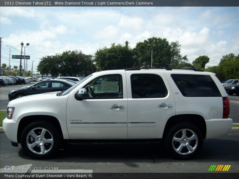 White Diamond Tricoat / Light Cashmere/Dark Cashmere 2011 Chevrolet Tahoe LTZ