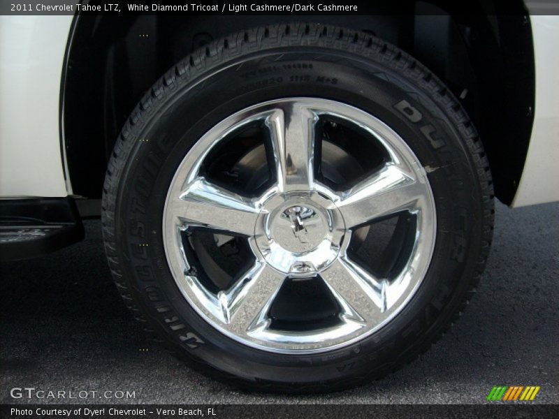 White Diamond Tricoat / Light Cashmere/Dark Cashmere 2011 Chevrolet Tahoe LTZ