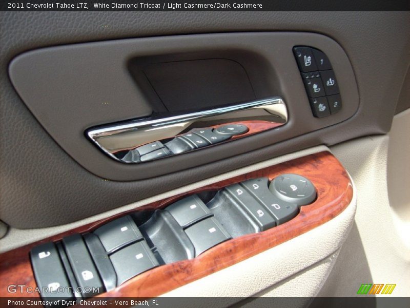 White Diamond Tricoat / Light Cashmere/Dark Cashmere 2011 Chevrolet Tahoe LTZ
