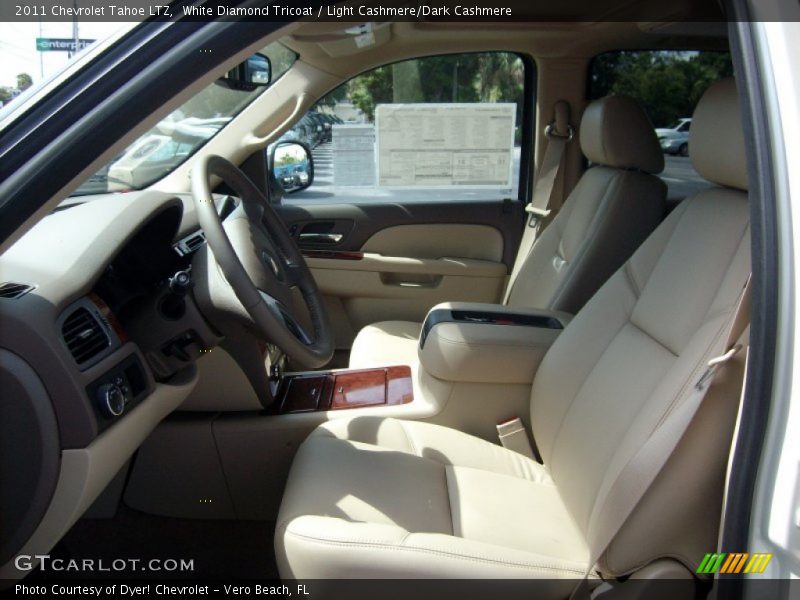 White Diamond Tricoat / Light Cashmere/Dark Cashmere 2011 Chevrolet Tahoe LTZ