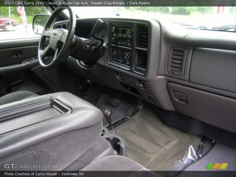 Stealth Gray Metallic / Dark Pewter 2007 GMC Sierra 1500 Classic SL Crew Cab 4x4