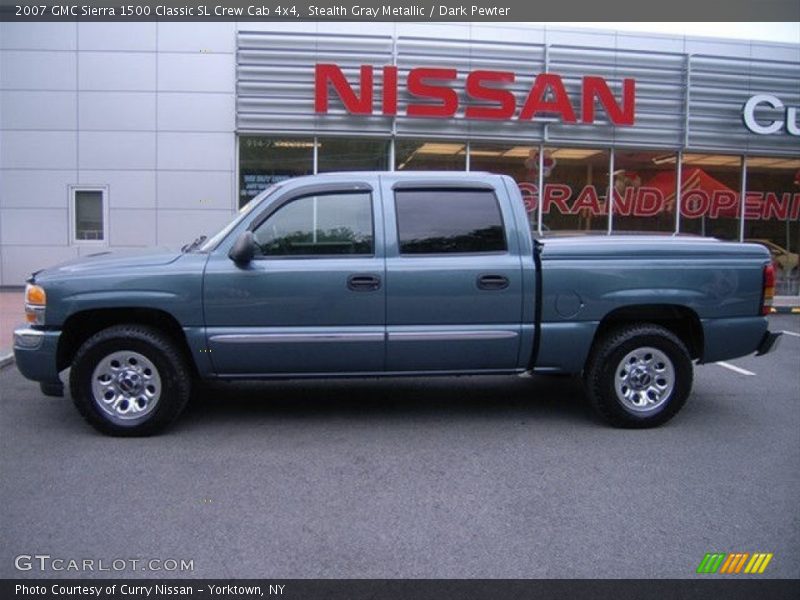 Stealth Gray Metallic / Dark Pewter 2007 GMC Sierra 1500 Classic SL Crew Cab 4x4