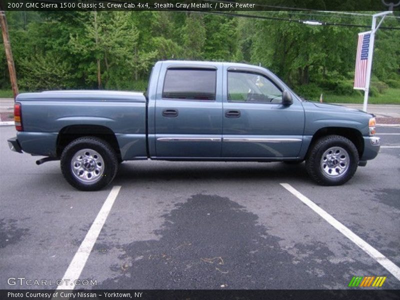 Stealth Gray Metallic / Dark Pewter 2007 GMC Sierra 1500 Classic SL Crew Cab 4x4