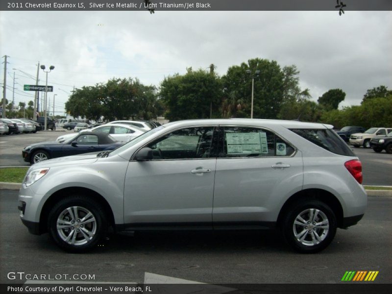 Silver Ice Metallic / Light Titanium/Jet Black 2011 Chevrolet Equinox LS