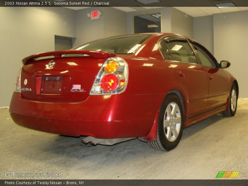 Sonoma Sunset Red / Charcoal 2003 Nissan Altima 2.5 S