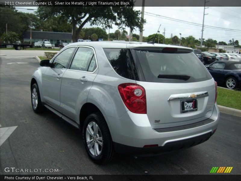 Silver Ice Metallic / Light Titanium/Jet Black 2011 Chevrolet Equinox LS