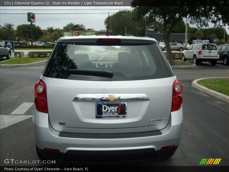 Silver Ice Metallic / Light Titanium/Jet Black 2011 Chevrolet Equinox LS