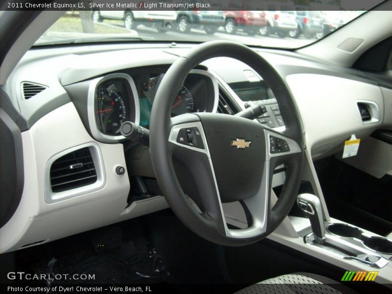 Silver Ice Metallic / Light Titanium/Jet Black 2011 Chevrolet Equinox LS