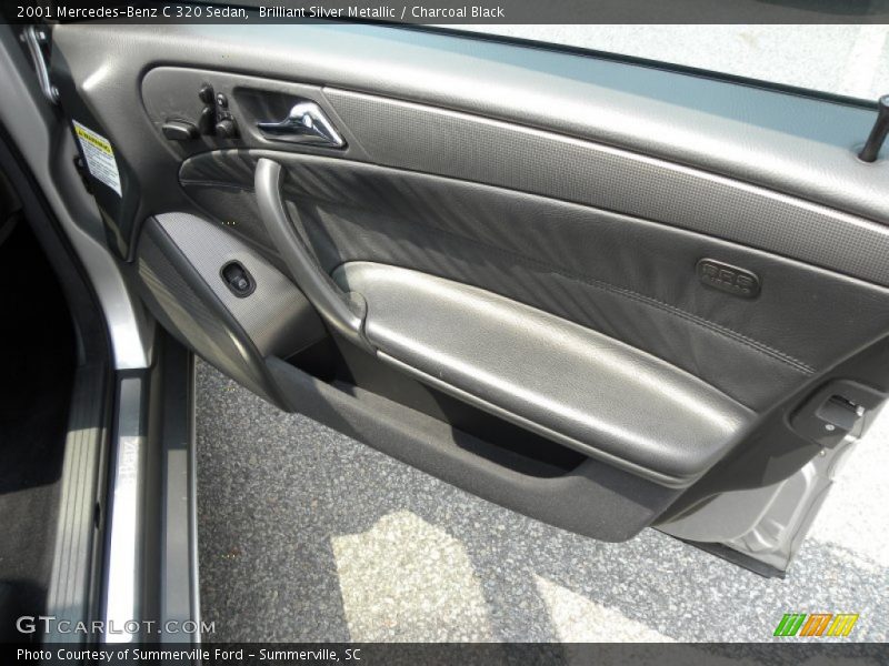 Brilliant Silver Metallic / Charcoal Black 2001 Mercedes-Benz C 320 Sedan