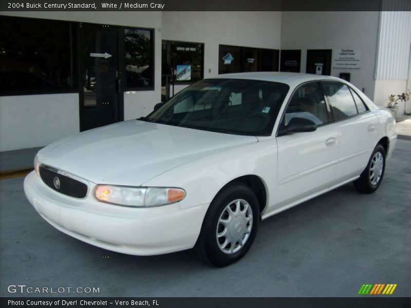 White / Medium Gray 2004 Buick Century Standard