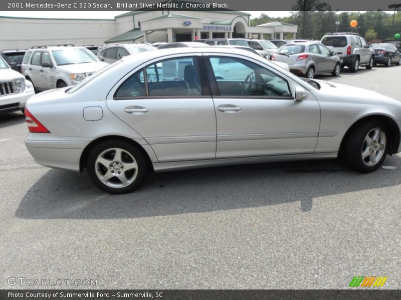 Brilliant Silver Metallic / Charcoal Black 2001 Mercedes-Benz C 320 Sedan