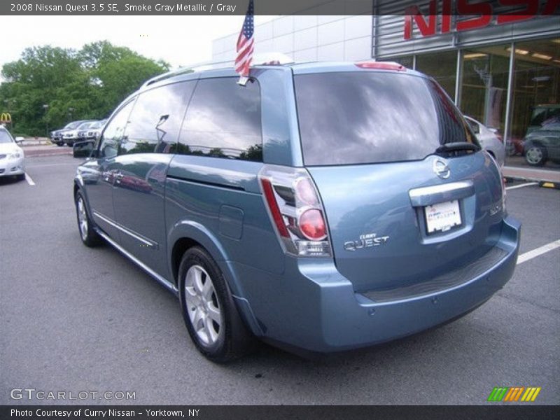 Smoke Gray Metallic / Gray 2008 Nissan Quest 3.5 SE