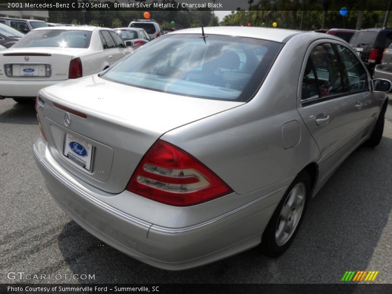 Brilliant Silver Metallic / Charcoal Black 2001 Mercedes-Benz C 320 Sedan