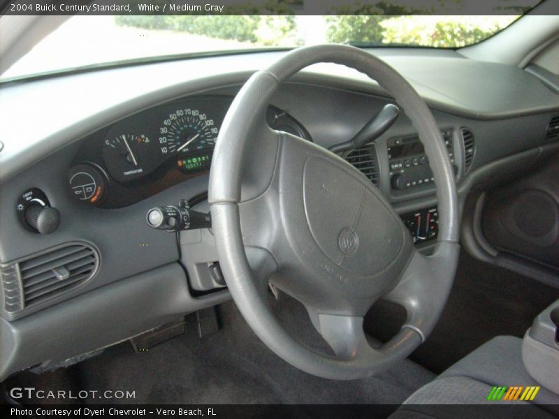 White / Medium Gray 2004 Buick Century Standard