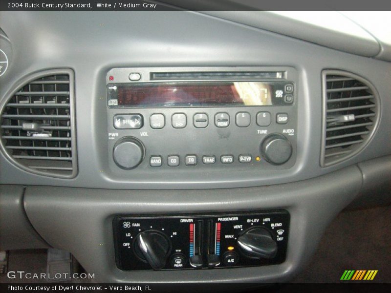 White / Medium Gray 2004 Buick Century Standard