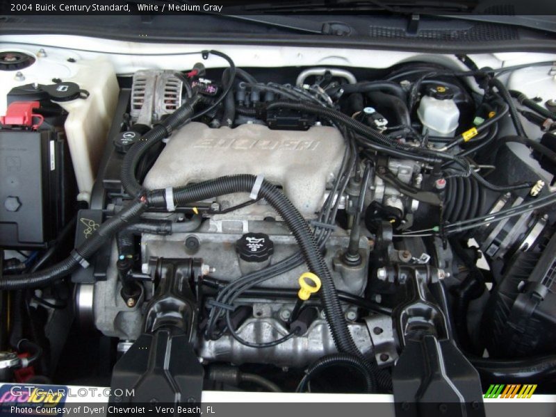 White / Medium Gray 2004 Buick Century Standard