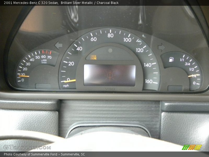 Brilliant Silver Metallic / Charcoal Black 2001 Mercedes-Benz C 320 Sedan