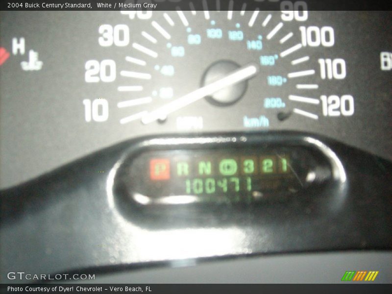 White / Medium Gray 2004 Buick Century Standard