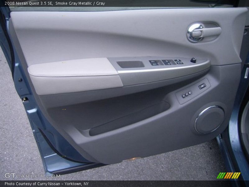Smoke Gray Metallic / Gray 2008 Nissan Quest 3.5 SE