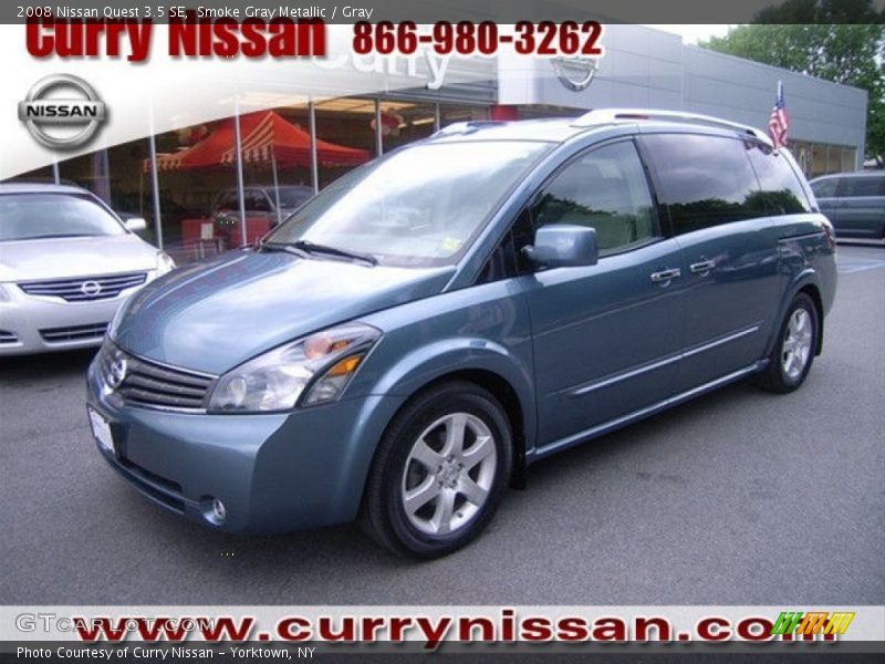 Smoke Gray Metallic / Gray 2008 Nissan Quest 3.5 SE
