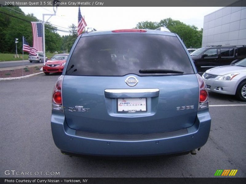 Smoke Gray Metallic / Gray 2008 Nissan Quest 3.5 SE