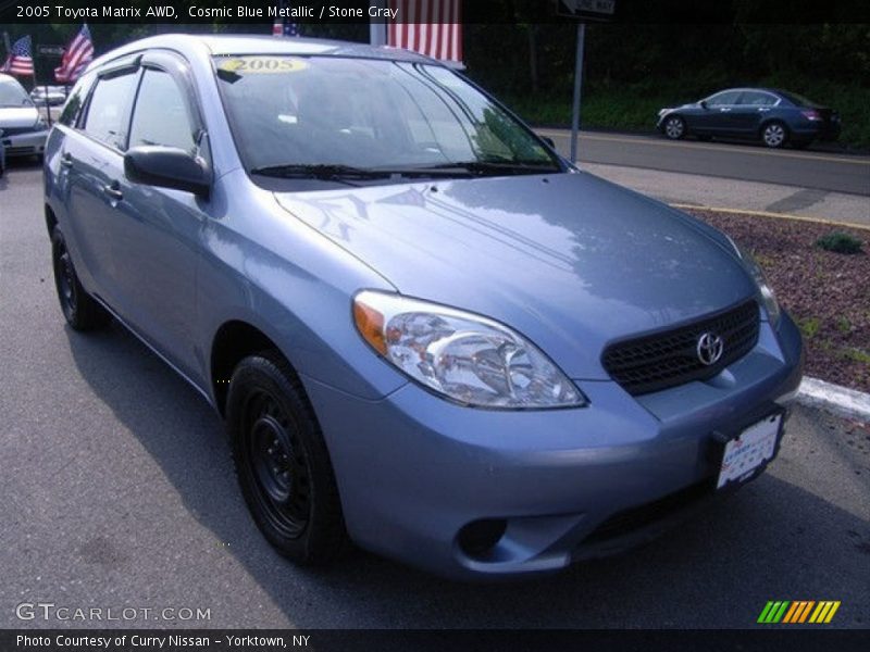 Cosmic Blue Metallic / Stone Gray 2005 Toyota Matrix AWD