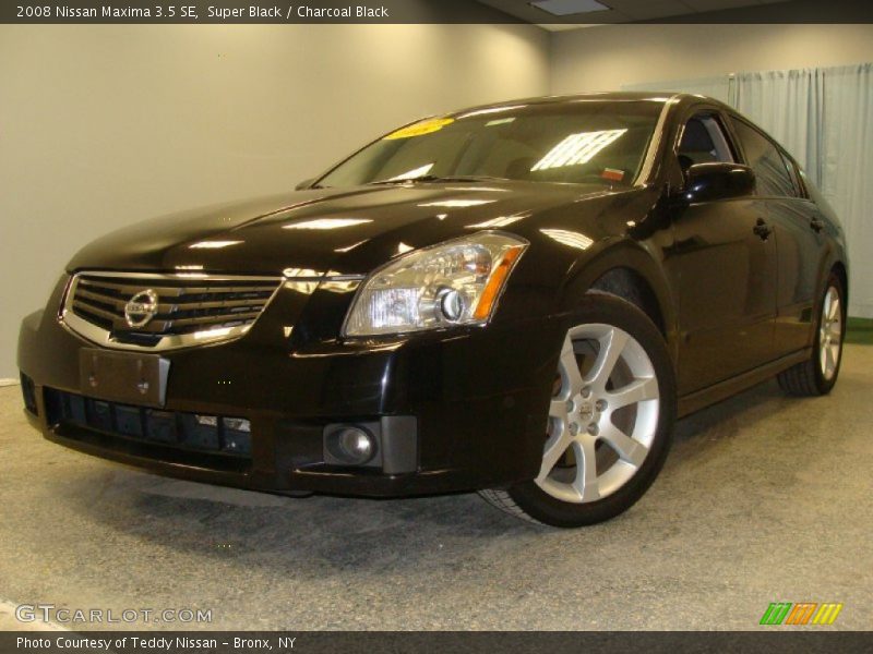 Super Black / Charcoal Black 2008 Nissan Maxima 3.5 SE