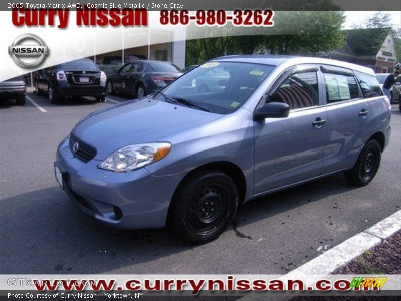 Cosmic Blue Metallic / Stone Gray 2005 Toyota Matrix AWD