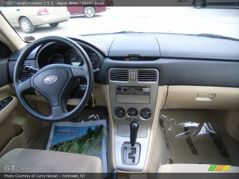 Aspen White / Desert Beige 2007 Subaru Forester 2.5 X