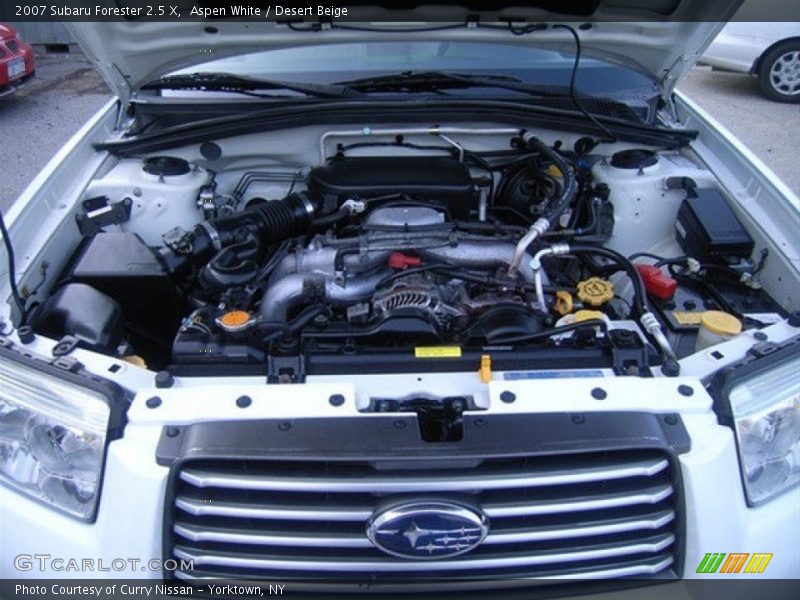 Aspen White / Desert Beige 2007 Subaru Forester 2.5 X