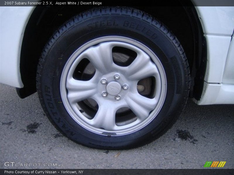 Aspen White / Desert Beige 2007 Subaru Forester 2.5 X