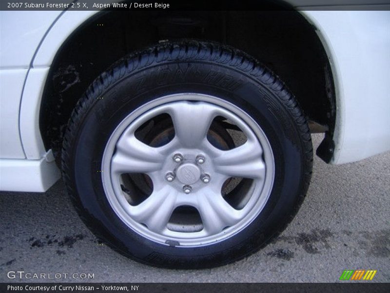 Aspen White / Desert Beige 2007 Subaru Forester 2.5 X