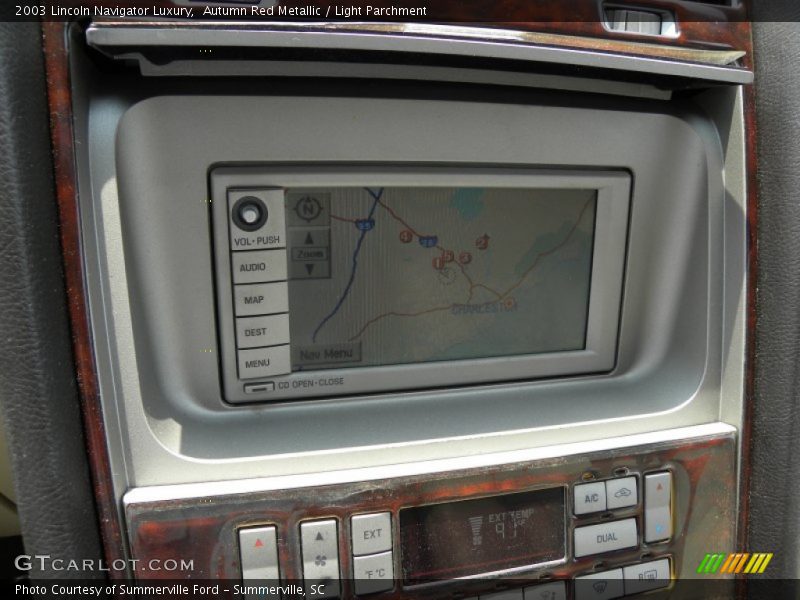 Navigation of 2003 Navigator Luxury