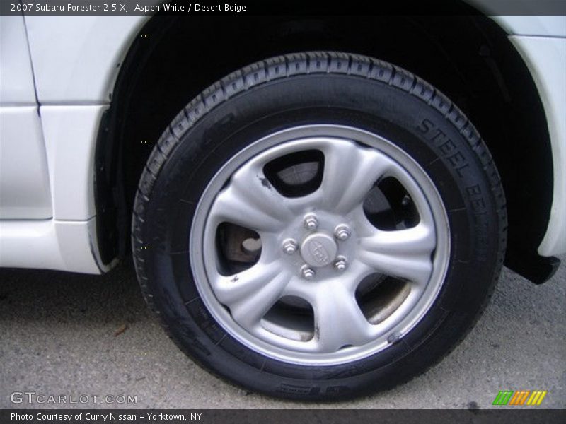 Aspen White / Desert Beige 2007 Subaru Forester 2.5 X