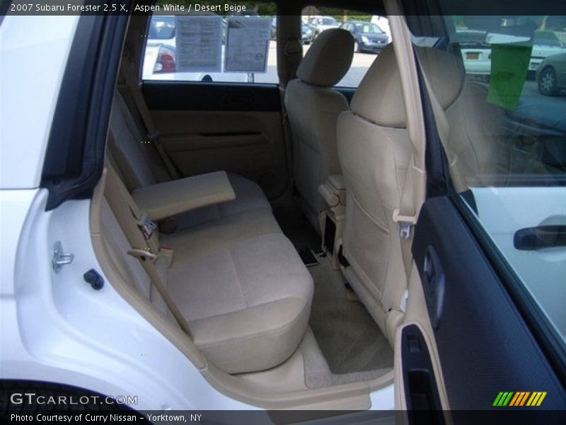 Aspen White / Desert Beige 2007 Subaru Forester 2.5 X