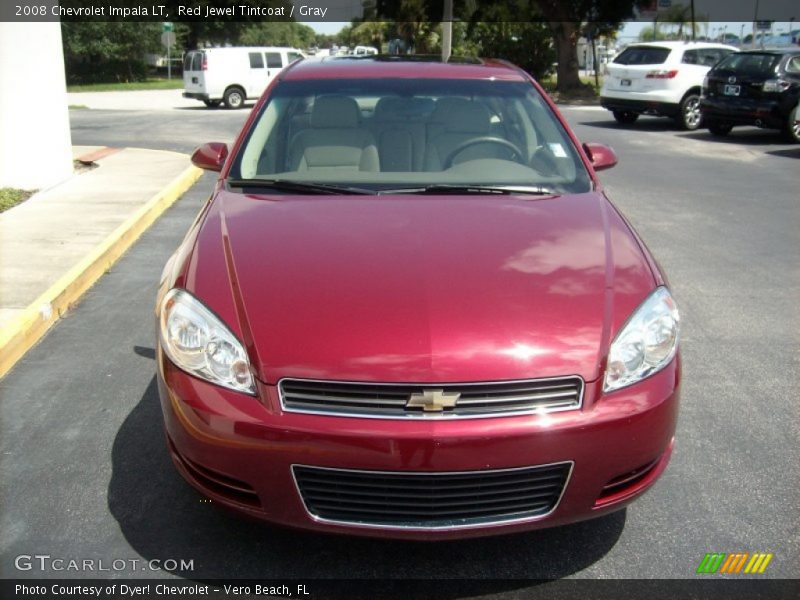 Red Jewel Tintcoat / Gray 2008 Chevrolet Impala LT