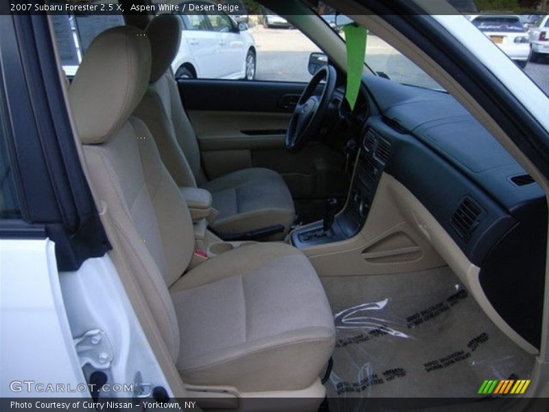 Aspen White / Desert Beige 2007 Subaru Forester 2.5 X